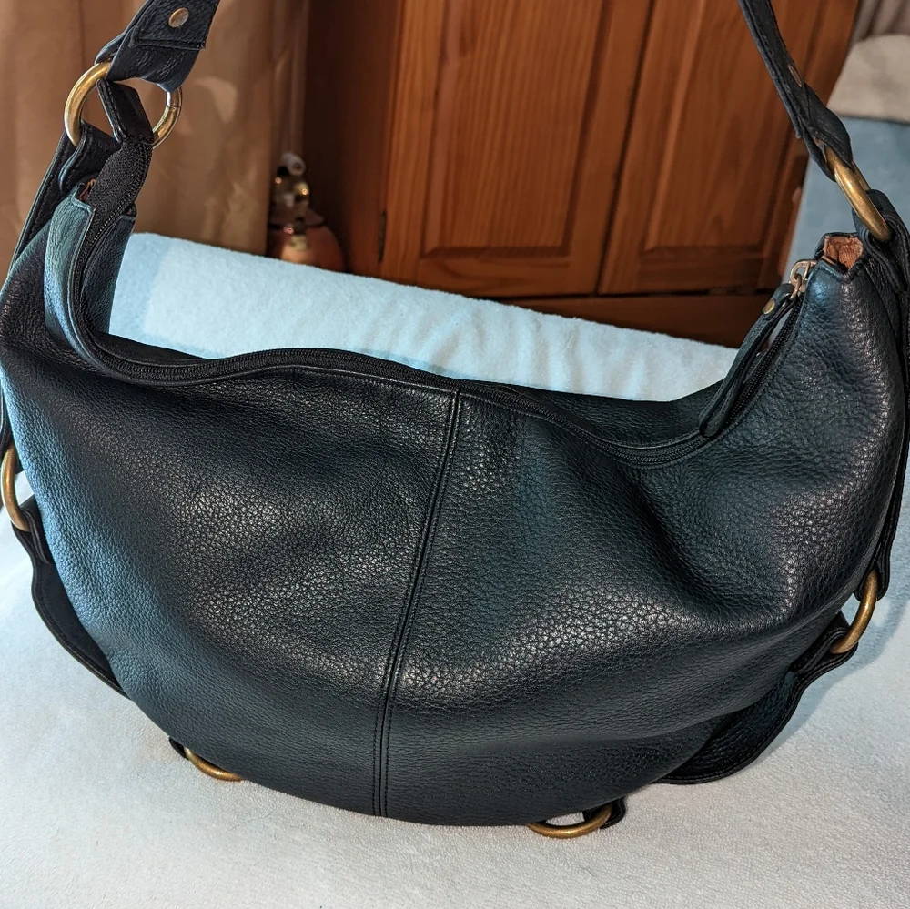 Hobo International leather shoulder half moon bag